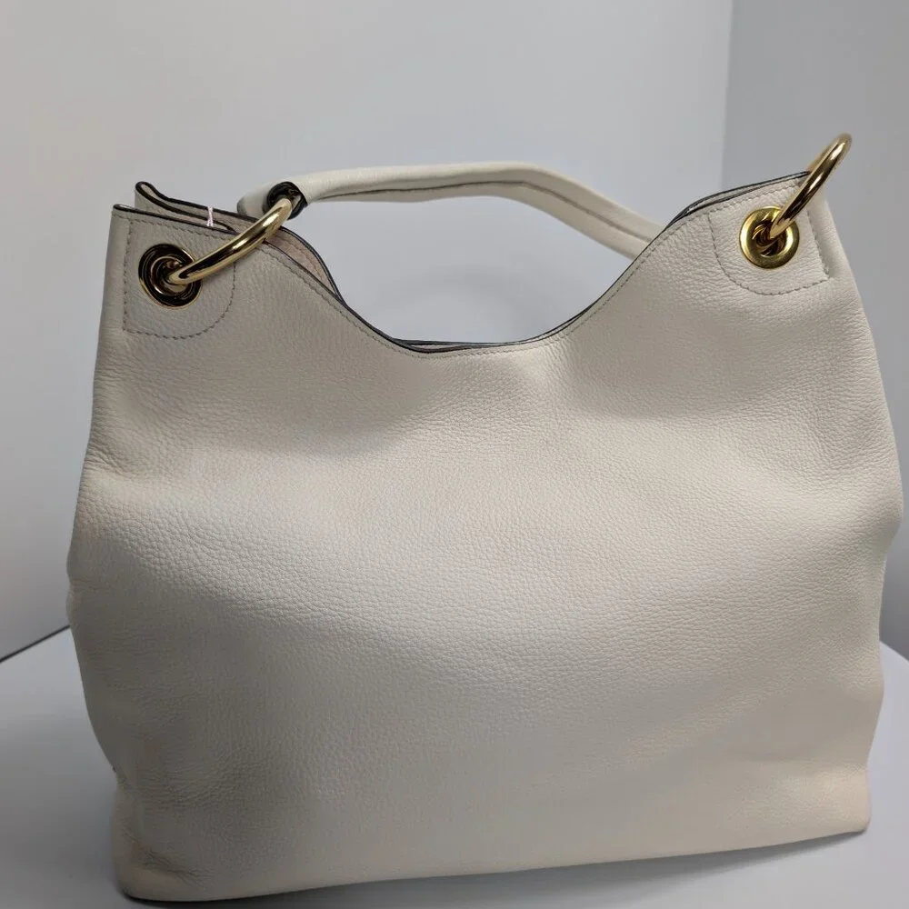 Prada Vitella Phenix Cream Hobo Bag - Picture 3 of 9